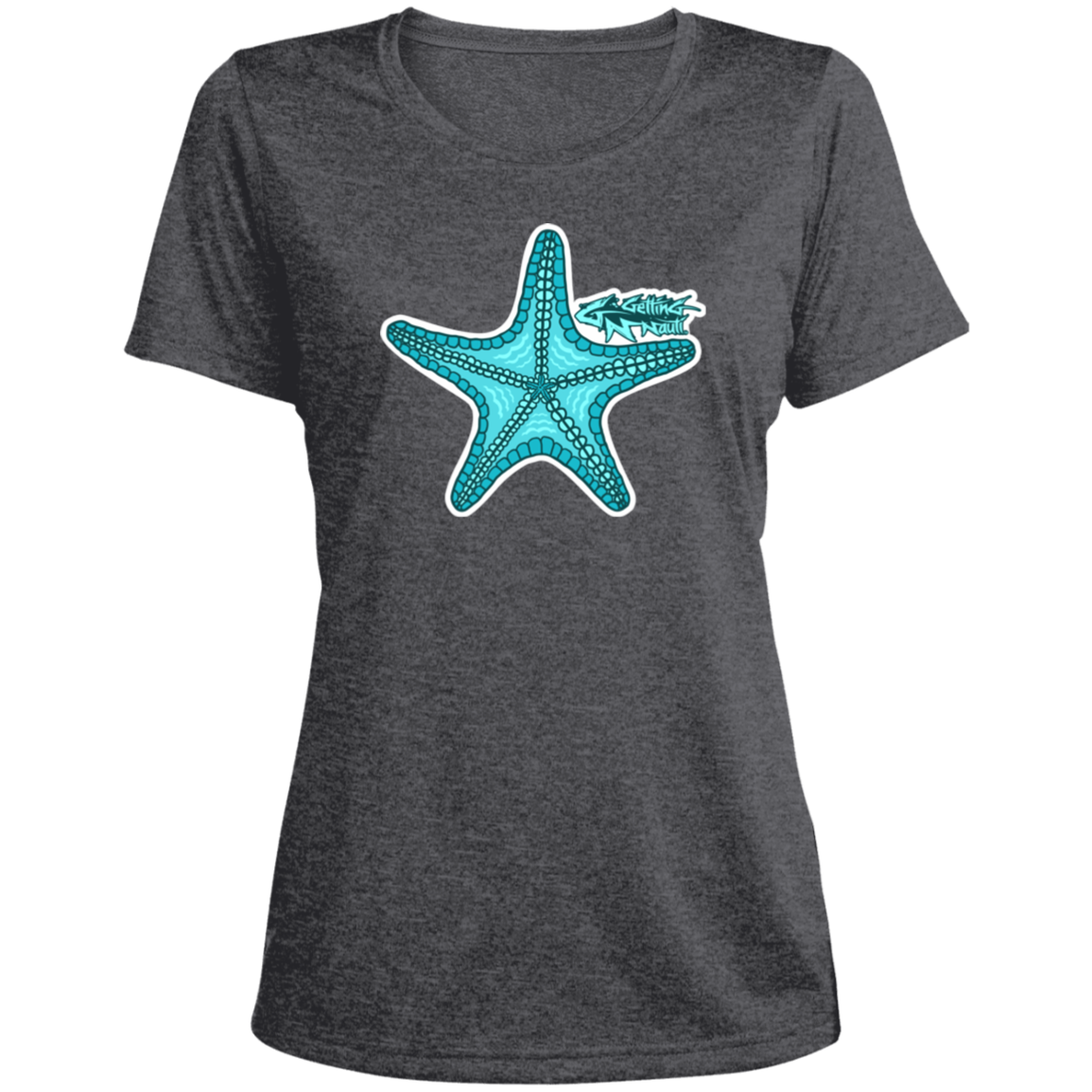 Retro Starfish -  Ladies' Performance T-Shirt