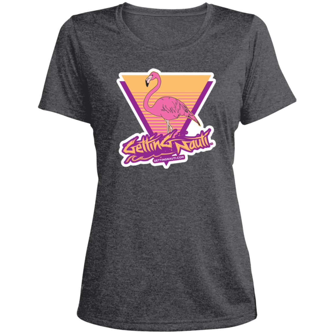 Retro Flamingo - Ladies' Performance T-Shirt