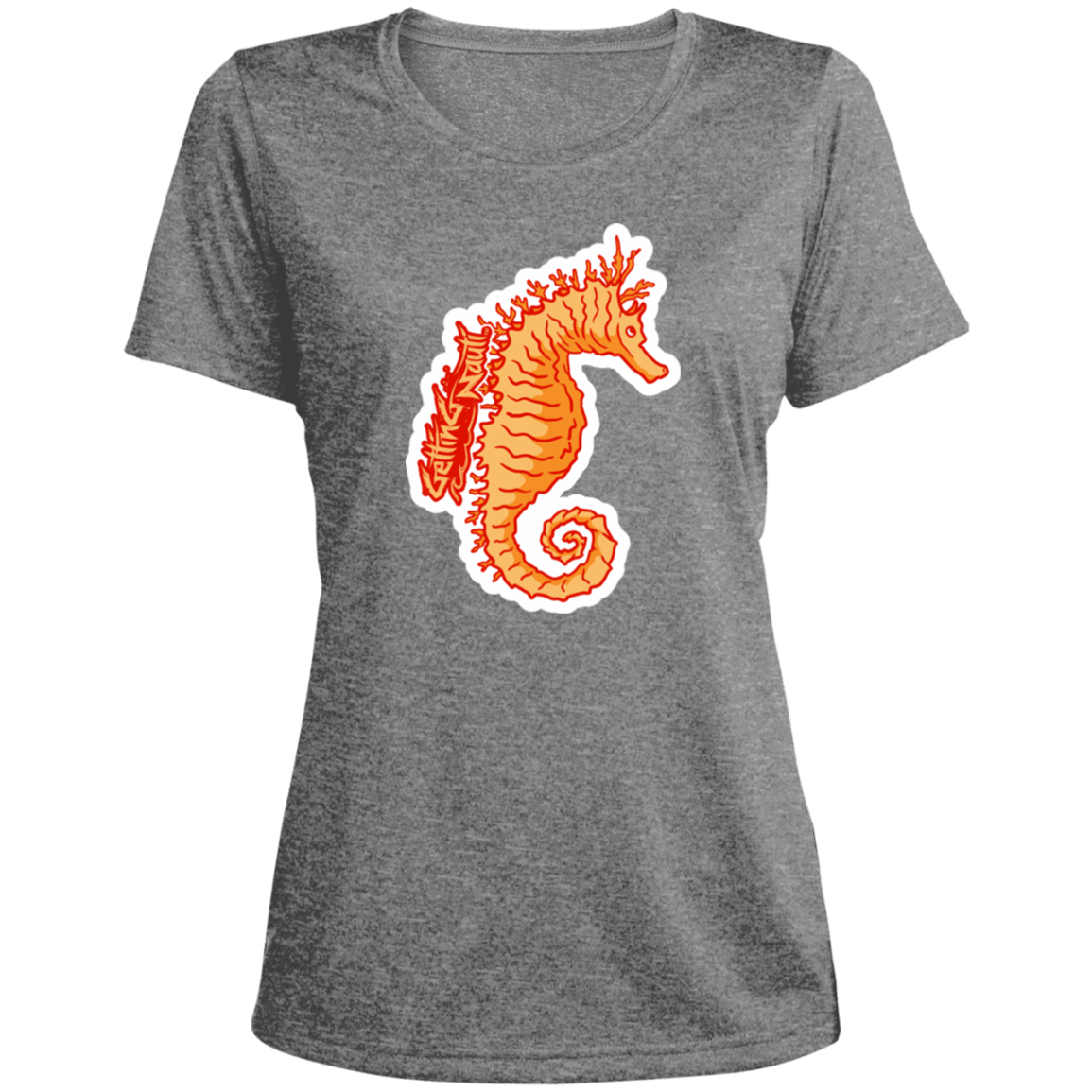 Retro Seahorse - Ladies' Performance T-Shirt