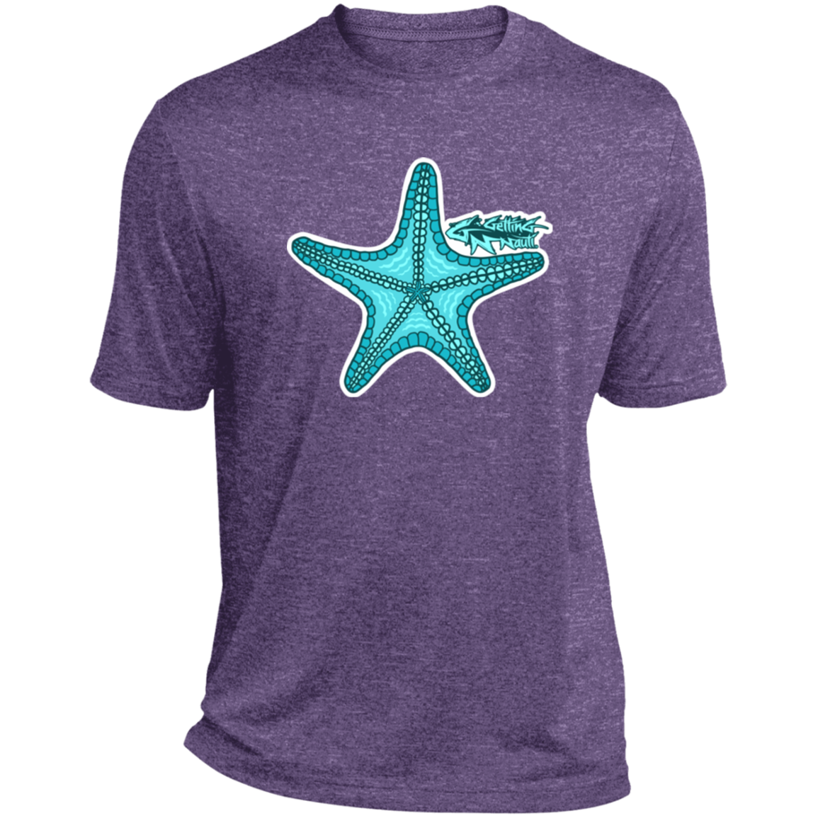 Retro Starfish - Performance T-Shirt