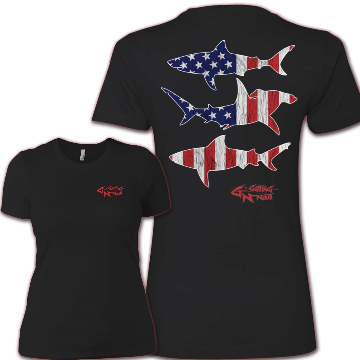 Patriot Sharks Ladies' Boyfriend T-Shirt