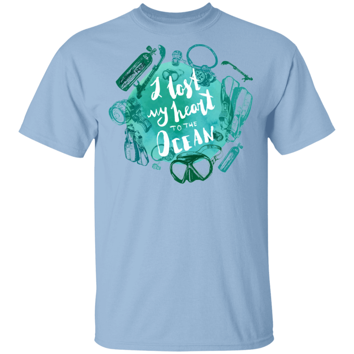 I Lost My Heart To The Ocean - Cotton T-Shirt