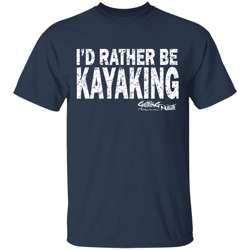 I'd Rather Be Kayaking - Cotton T-Shirt