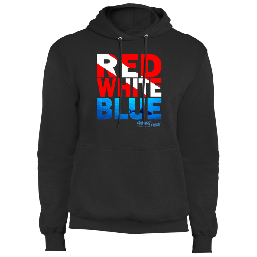 SCUBA Red, White, Blue - Fleece Pullover Hoodie
