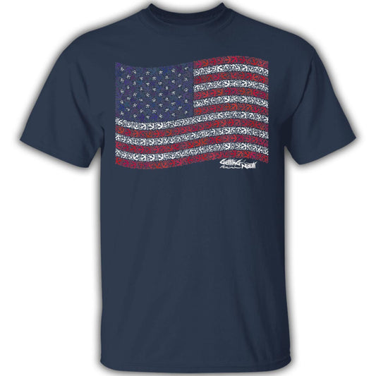 US Anchor Flag - Cotton T-Shirt