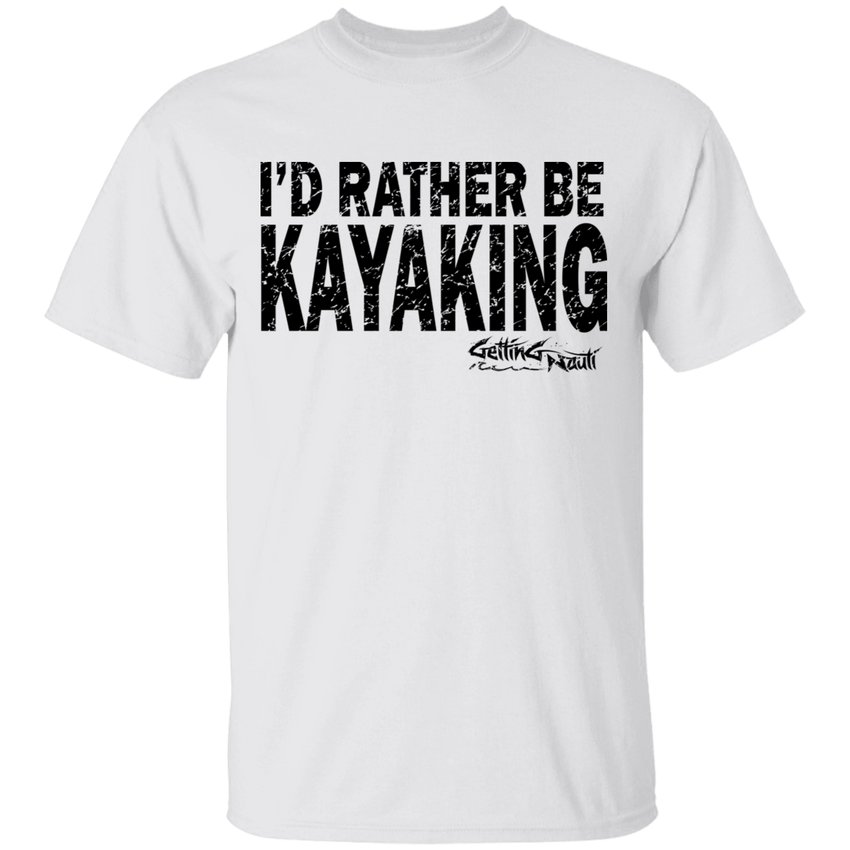 I'd Rather Be Kayaking - Cotton T-Shirt