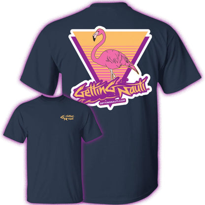 Retro Flamingo - Cotton T-Shirt
