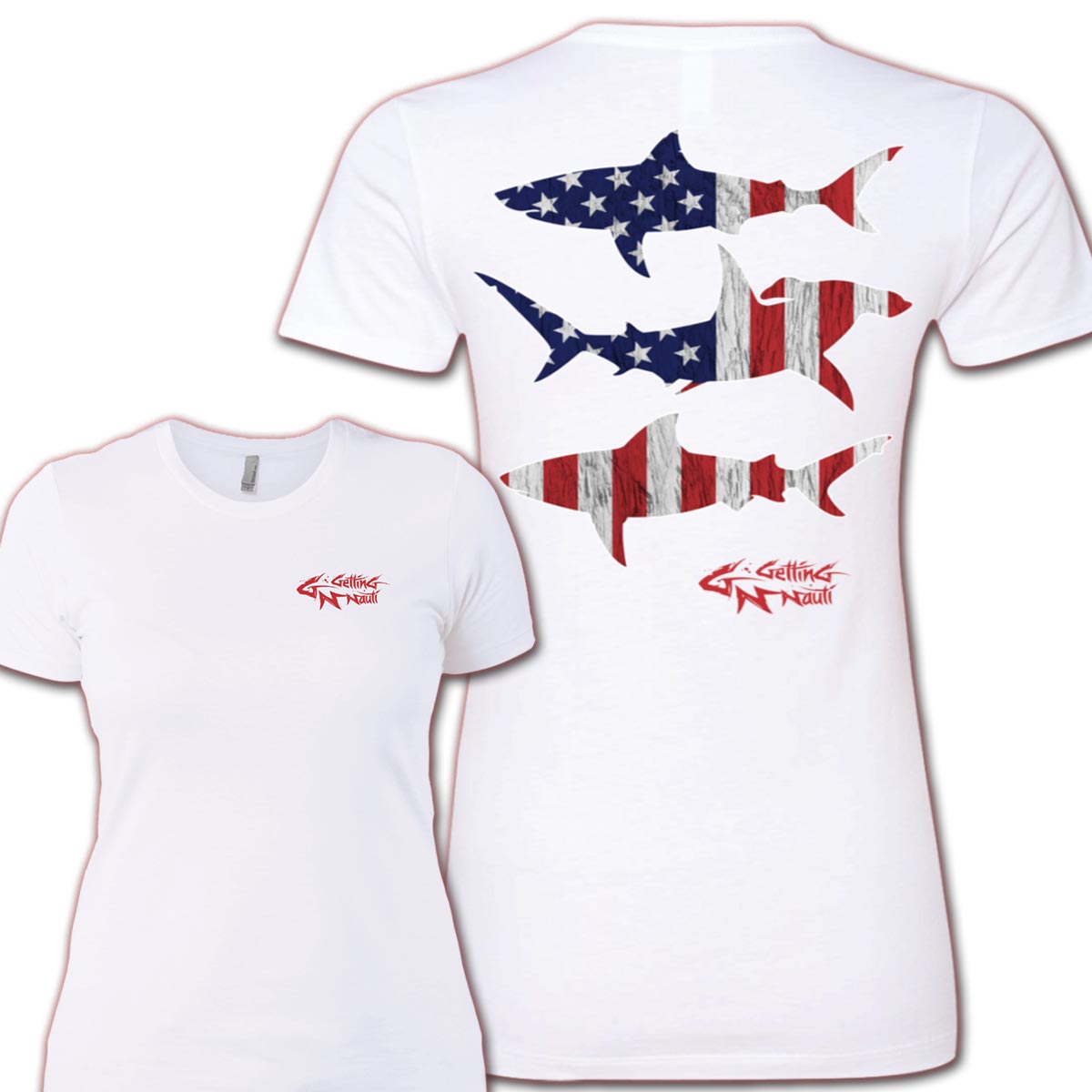 Patriot Sharks Ladies' Boyfriend T-Shirt