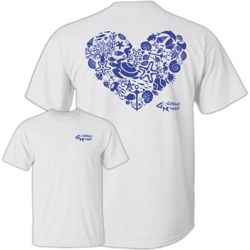 Sealife Heart - Cotton T-Shirt