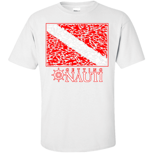 T-shirt - Sea Life Dive Flag - Cotton T-Shirt
