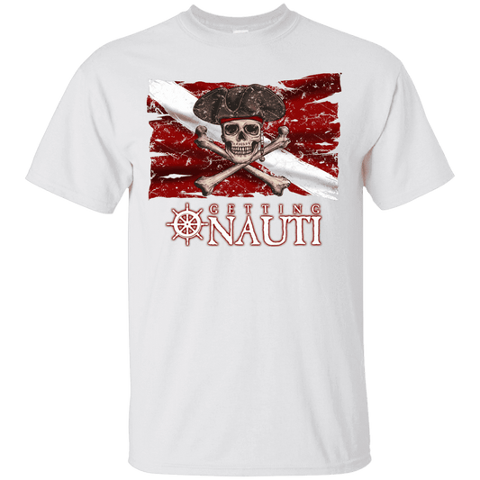 T-Shirts - Pirate Dive Flag - Cotton T-Shirt
