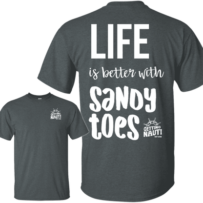 T-Shirts - Sandy Toes - Cotton T-Shirt