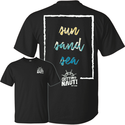 T-Shirts - Sun, Sand, Sea - Cotton T-Shirt